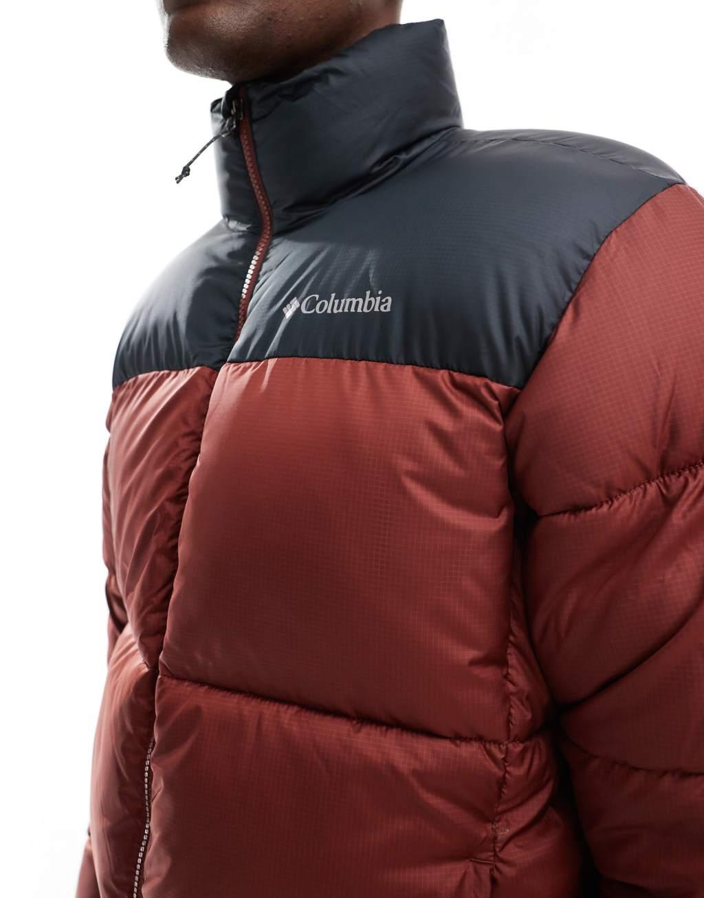 Columbia Puffect III jacket in burgundy Product Image