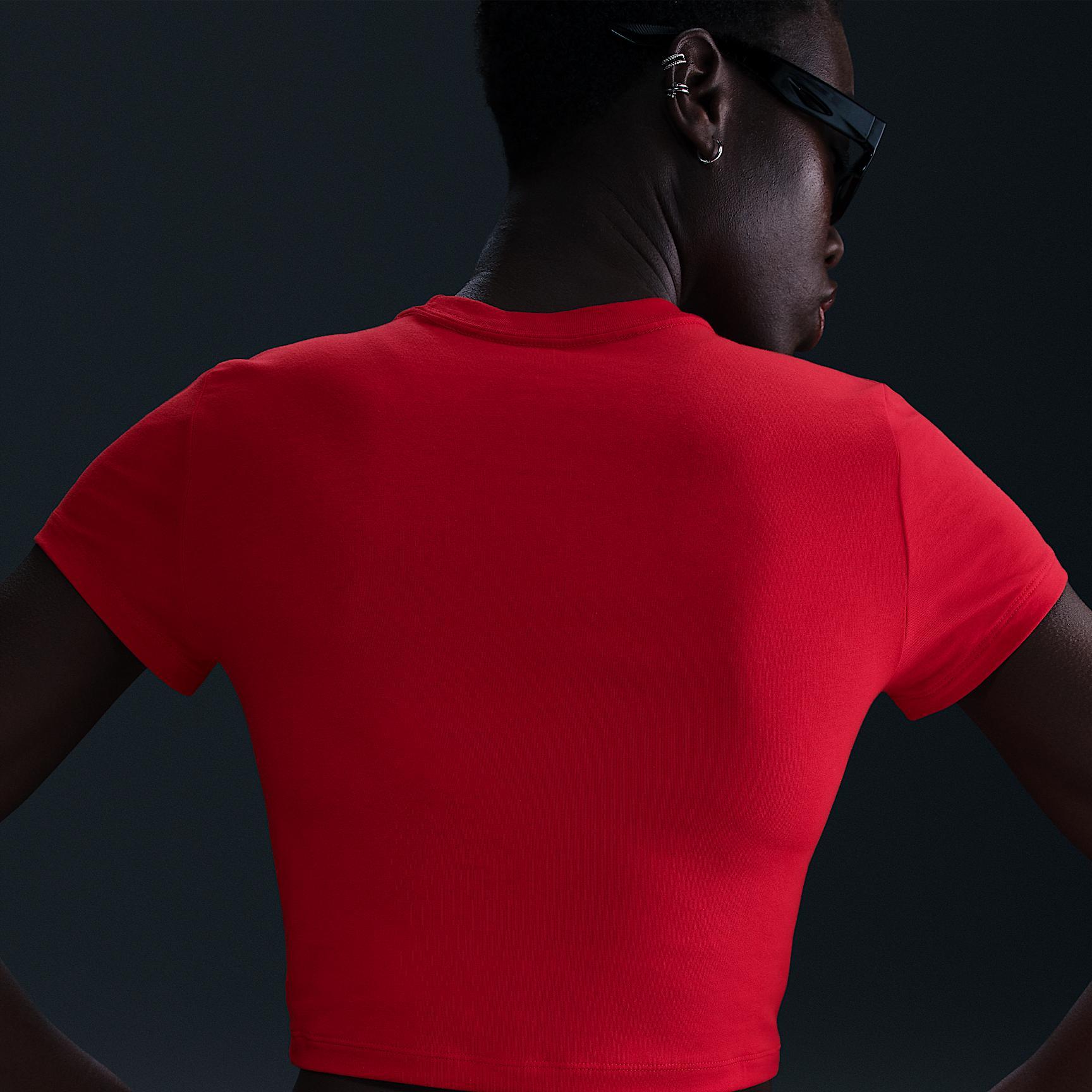 Women's Nike Sportswear Chill Knit Slim Cropped Graphic T-Shirt Product Image