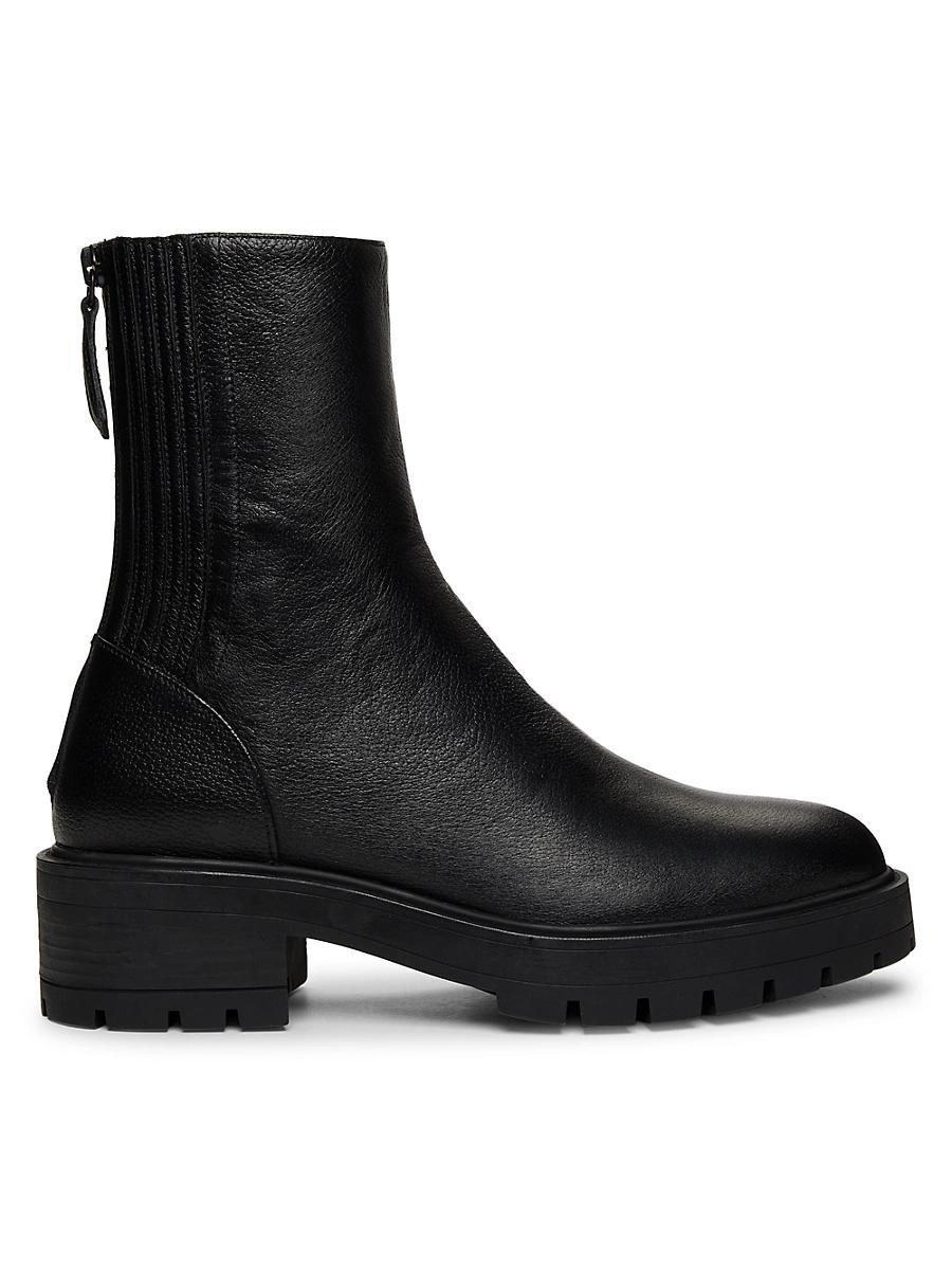 Womens Saint Honore Leather Combat Booties Product Image