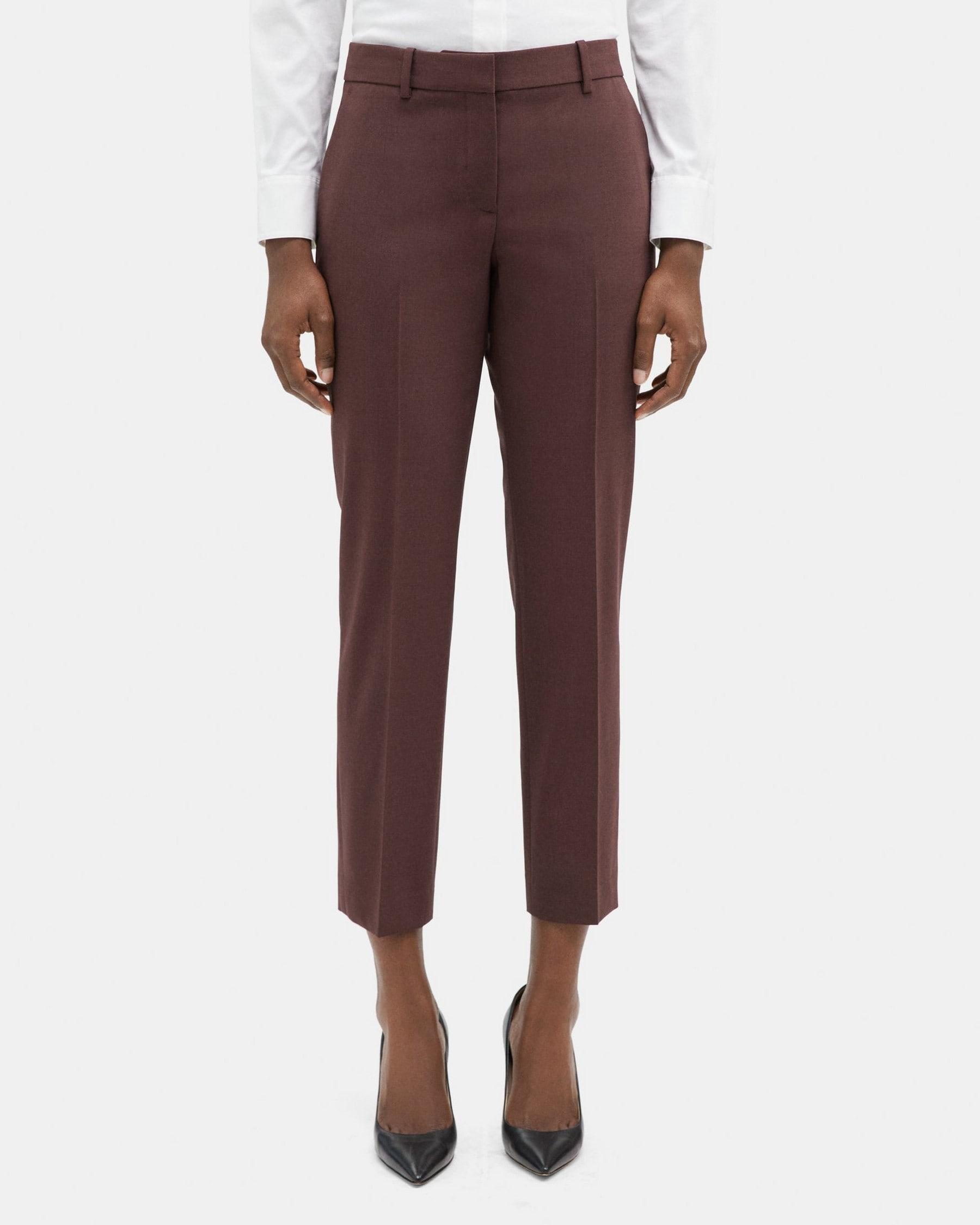 Classic Crop Pant in Sevona Stretch Wool Product Image
