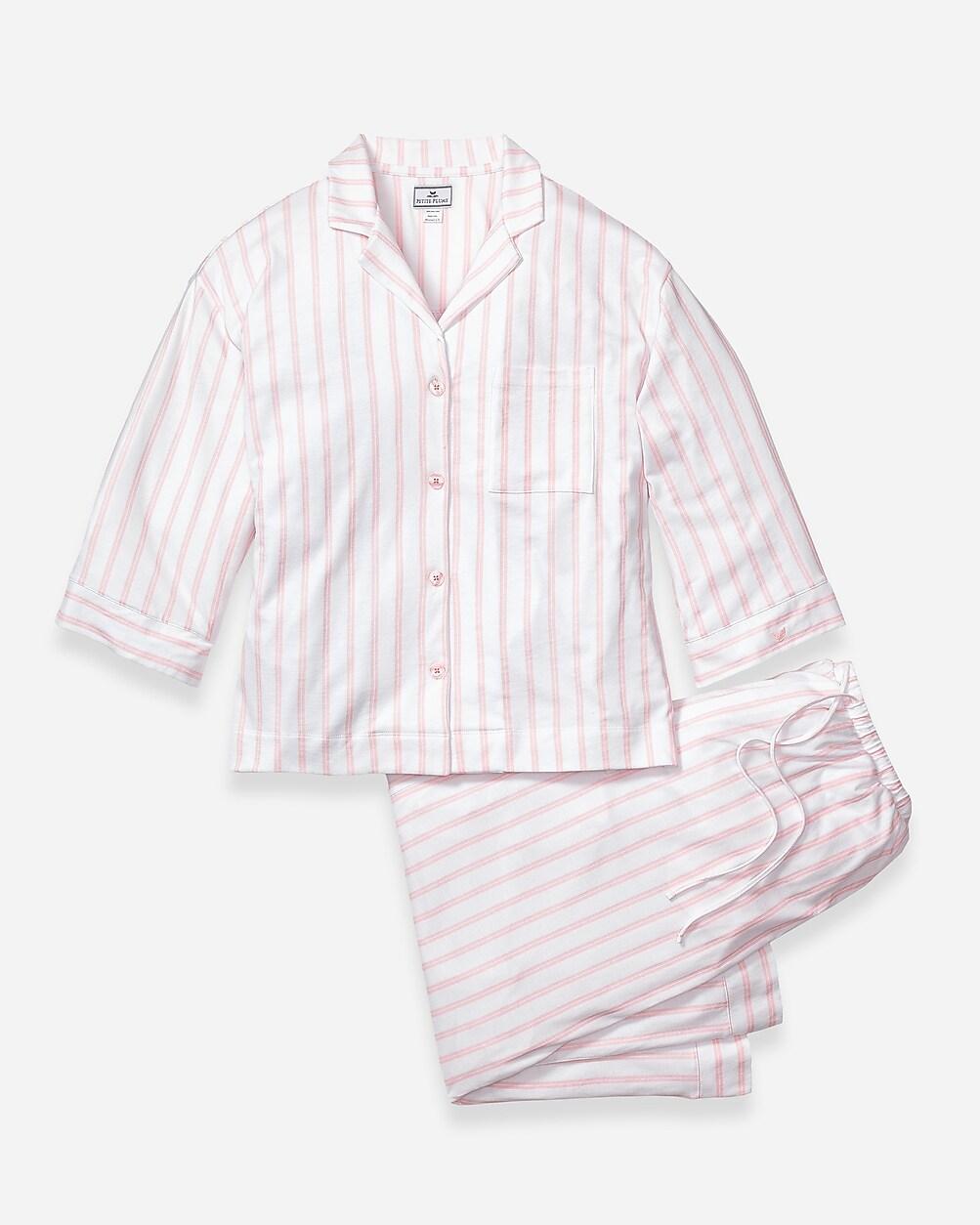 Petite Plume womens Pima cotton Olivia wide-leg pajama set Product Image