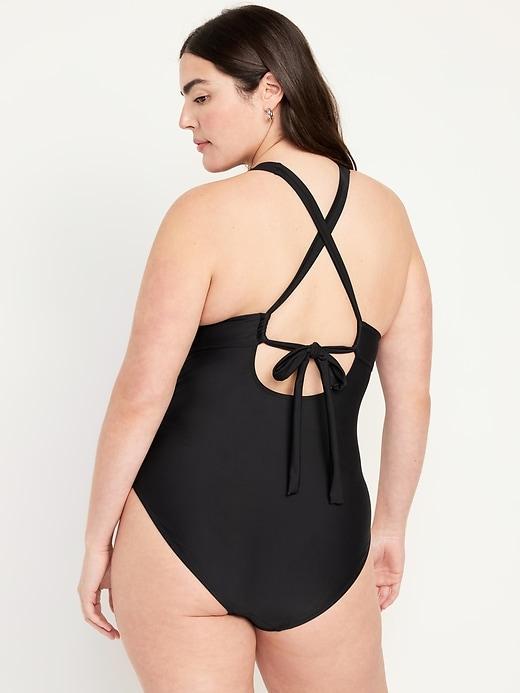 Tie-Back One-Piece Swimsuit Product Image