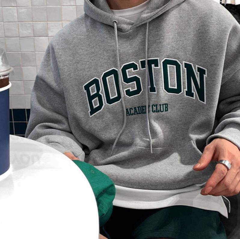 RT No. 12315 BOSTON LETTERED HOODIE Product Image
