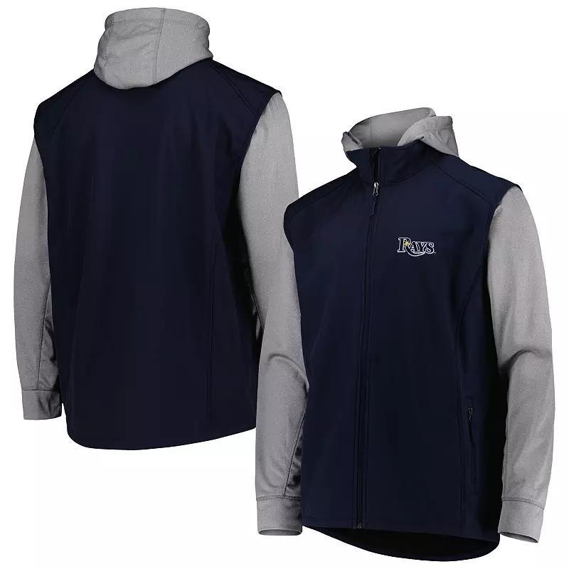 Men's Dunbrooke Navy/Heather Gray Tampa Bay Rays Alpha Full-Zip Jacket, Size: Medium, Blue Product Image
