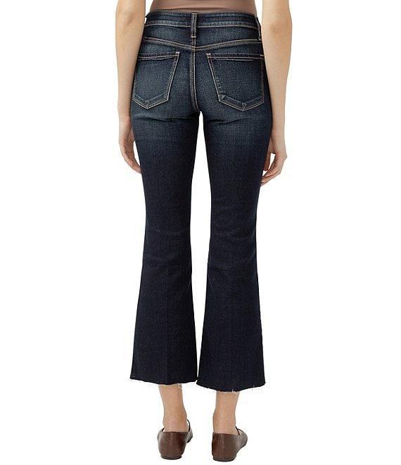 Silver Jeans Co. Suki Mid Rise Frayed Hem Kick Flare Jeans Product Image