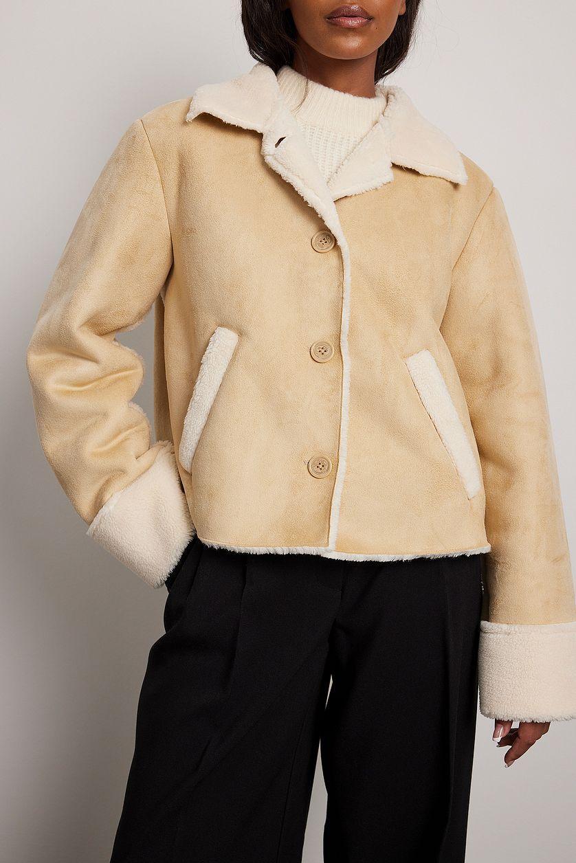 Faux Fur Detail Jacket Product Image