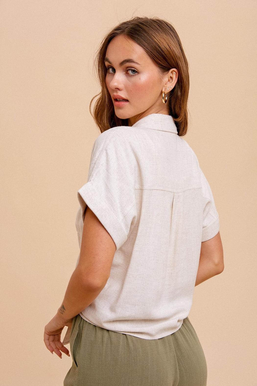 Oat Boxy Shirt Product Image