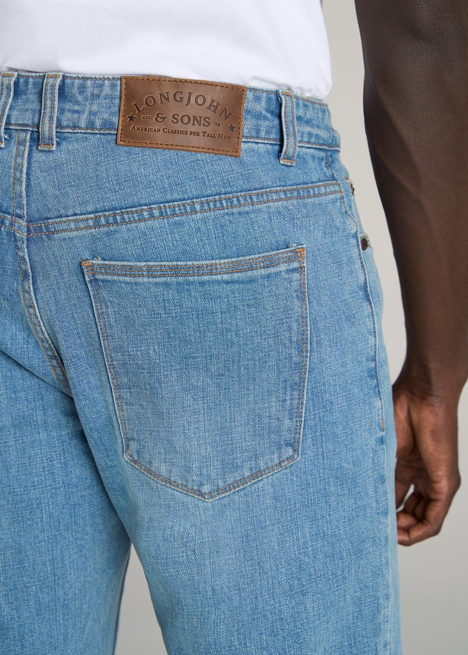LJ&S STRAIGHT LEG Jeans for Tall Men in Heritage Faded Product Image