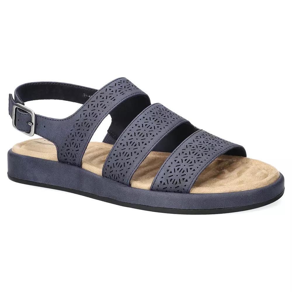 Easy Street Comfort Platform Women's Slingback Sandals, Size: 11 Wide, Blue Product Image