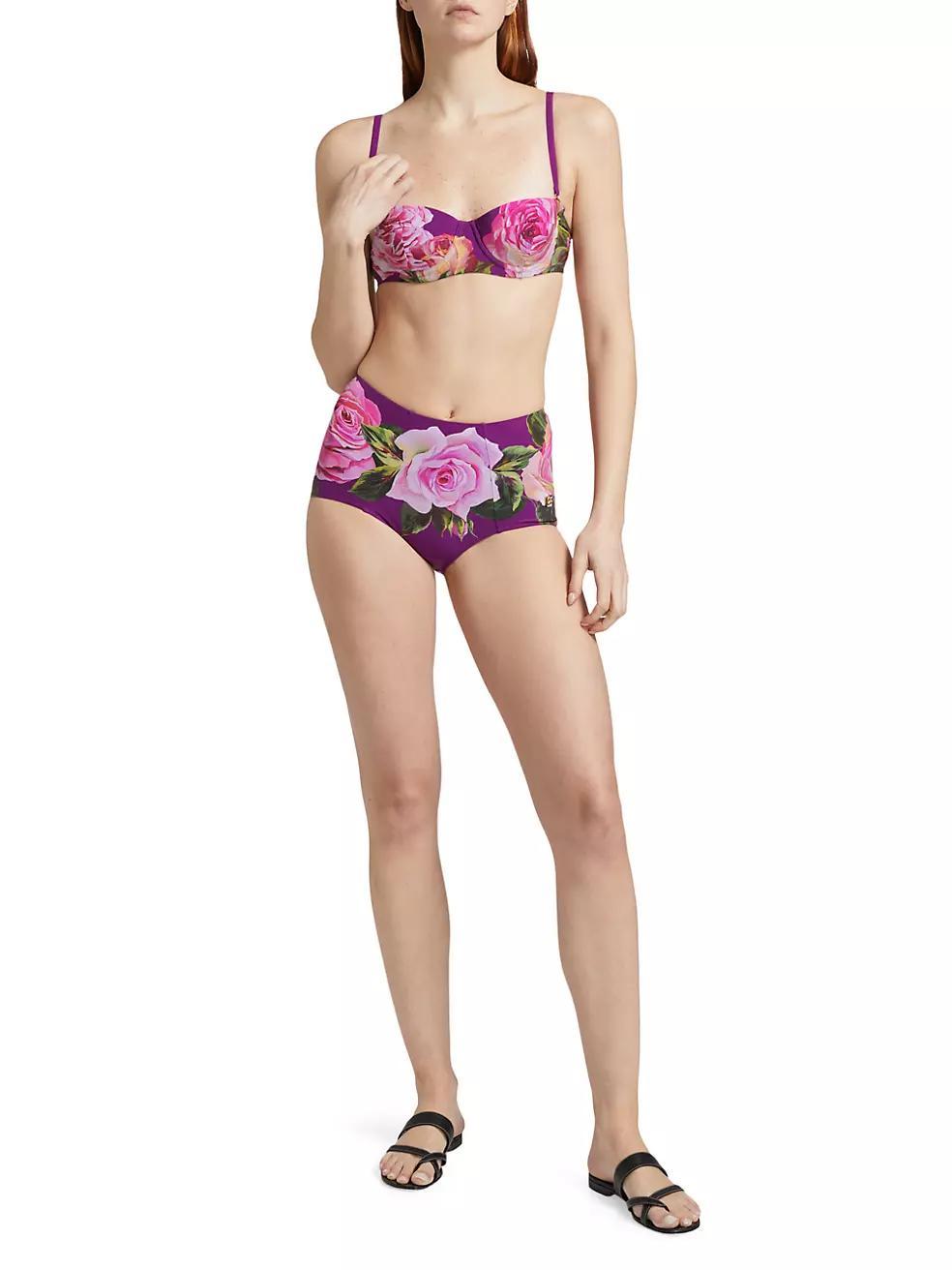 Padded Balconette & High-Waisted Bikini Set Product Image