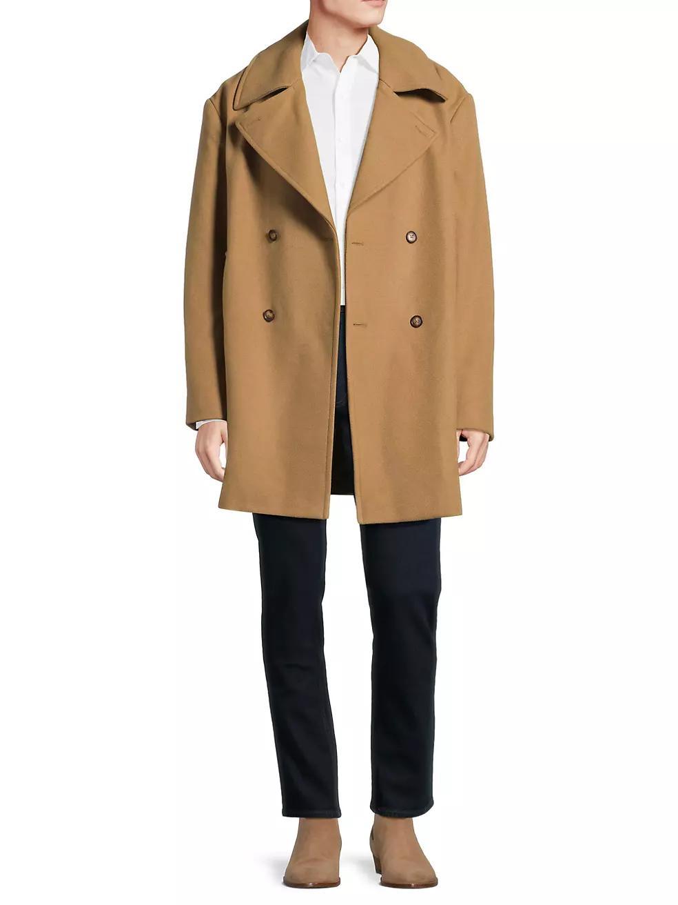 Oversized Wool Peacoat Product Image