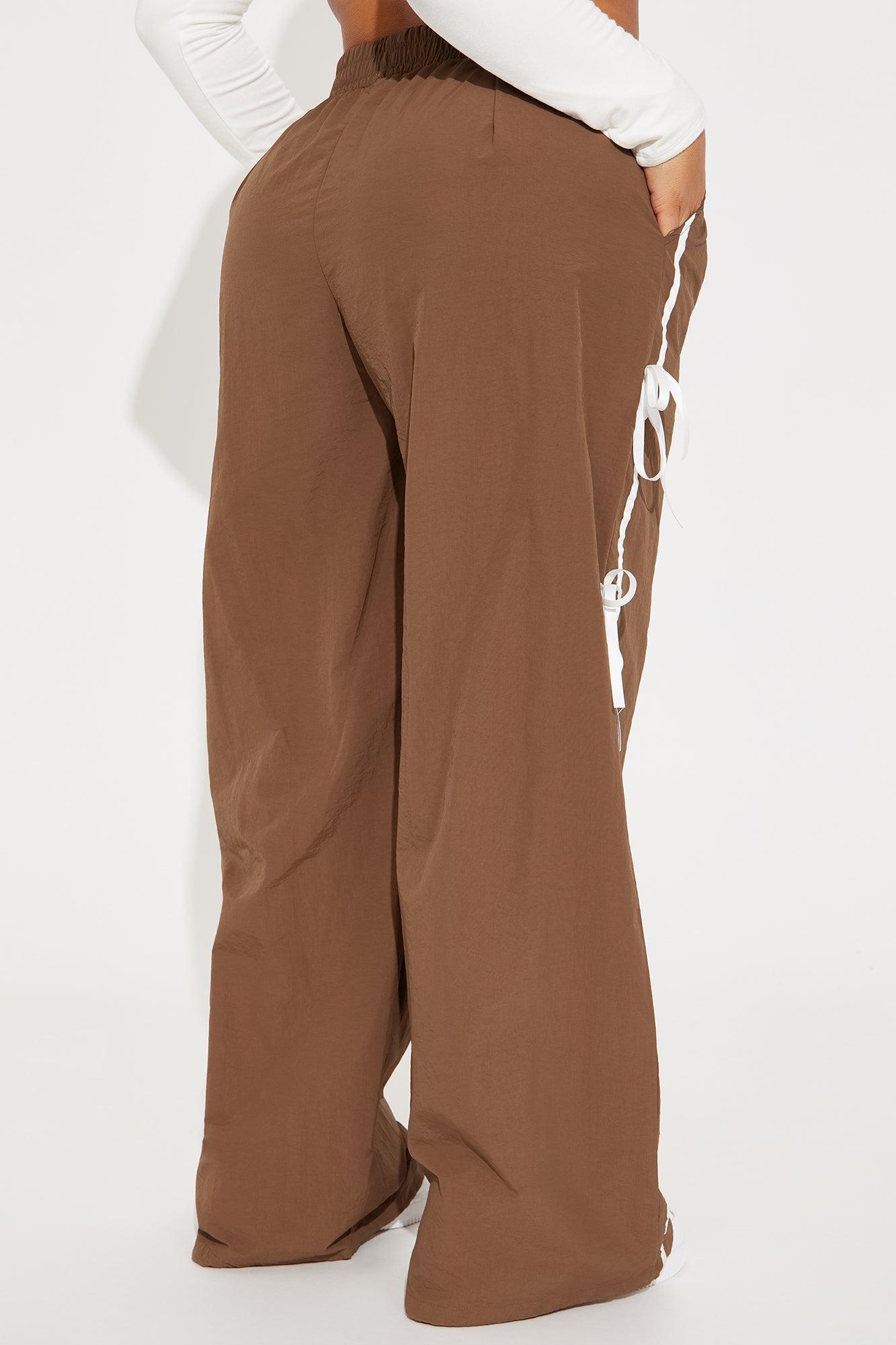 Cindy Windbreaker Track Pant - Chocolate Product Image