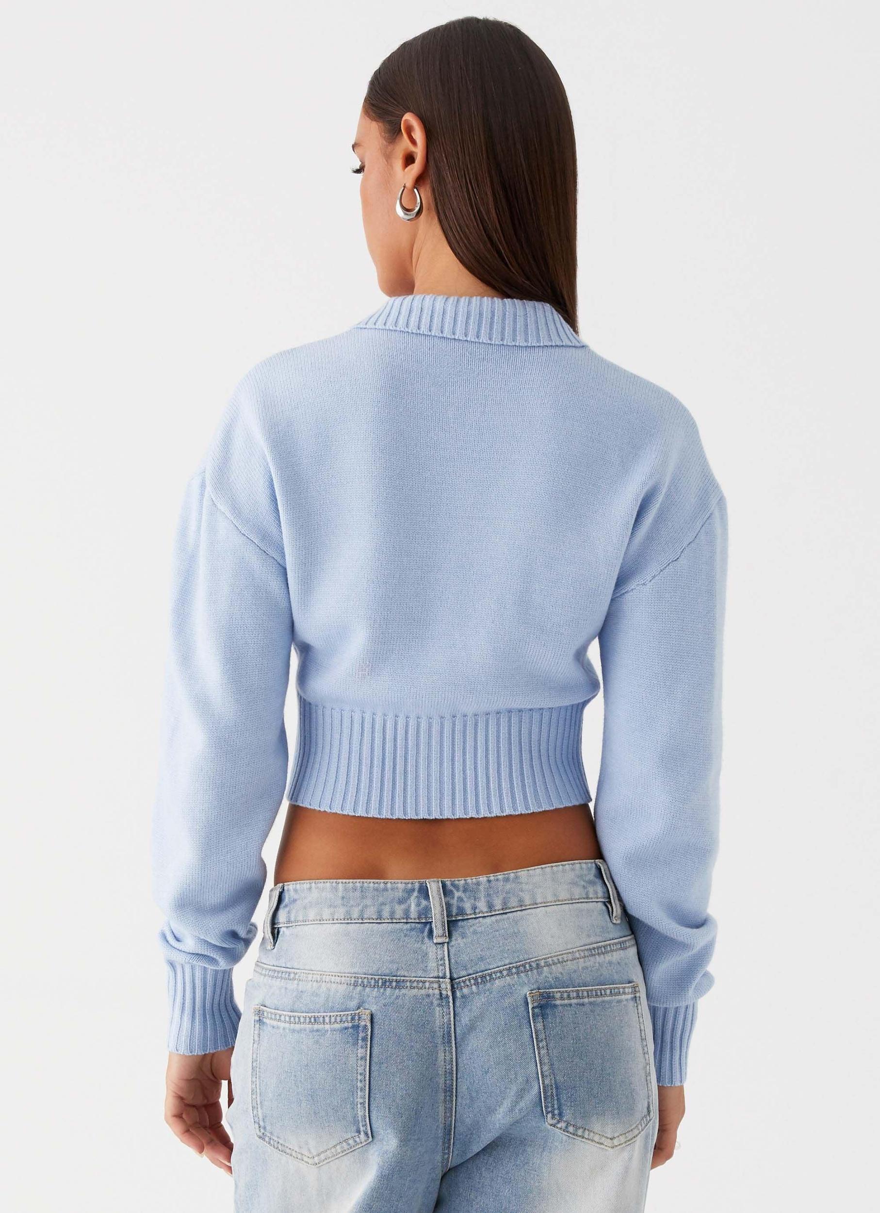 Sable Cardigan - Sky Blue Product Image
