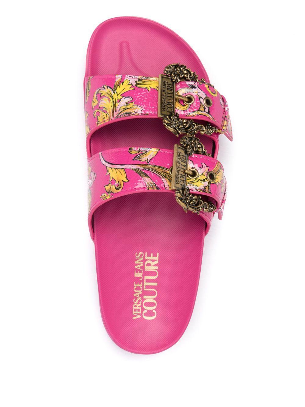 Barocco-print slides Product Image