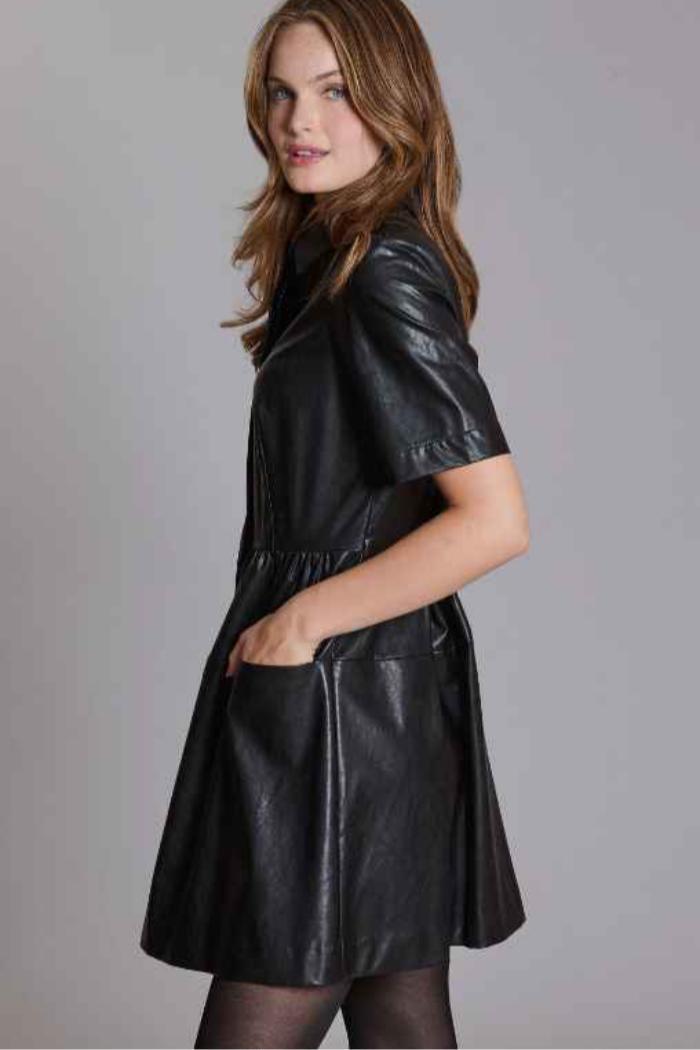 Mitzi Pleather Dress Product Image