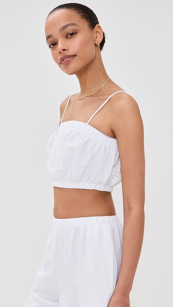 LE BOP Camille Cropped Linen Top | Shopbop Product Image