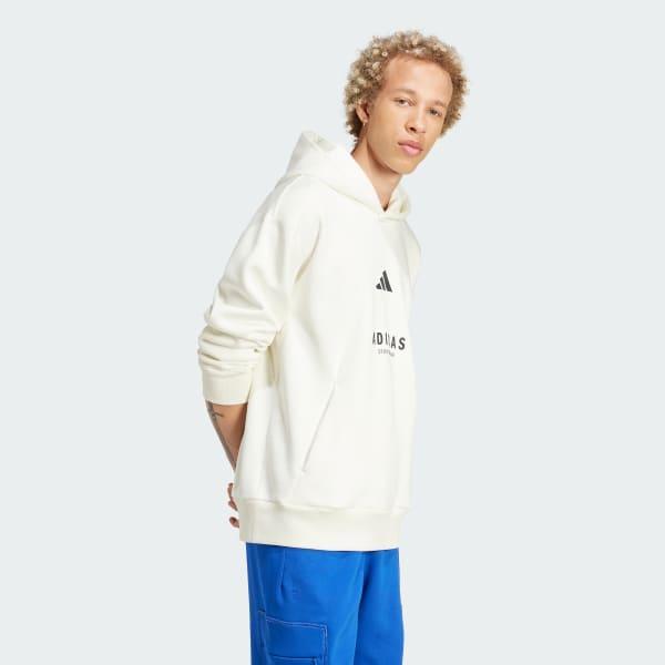 adidas ALL SZN Fleece Graphic Hoodie Black S Mens Product Image