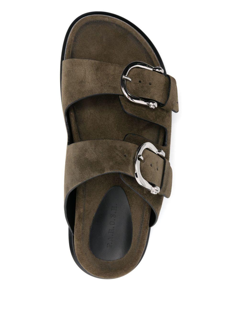 suede flat sandals  Product Image