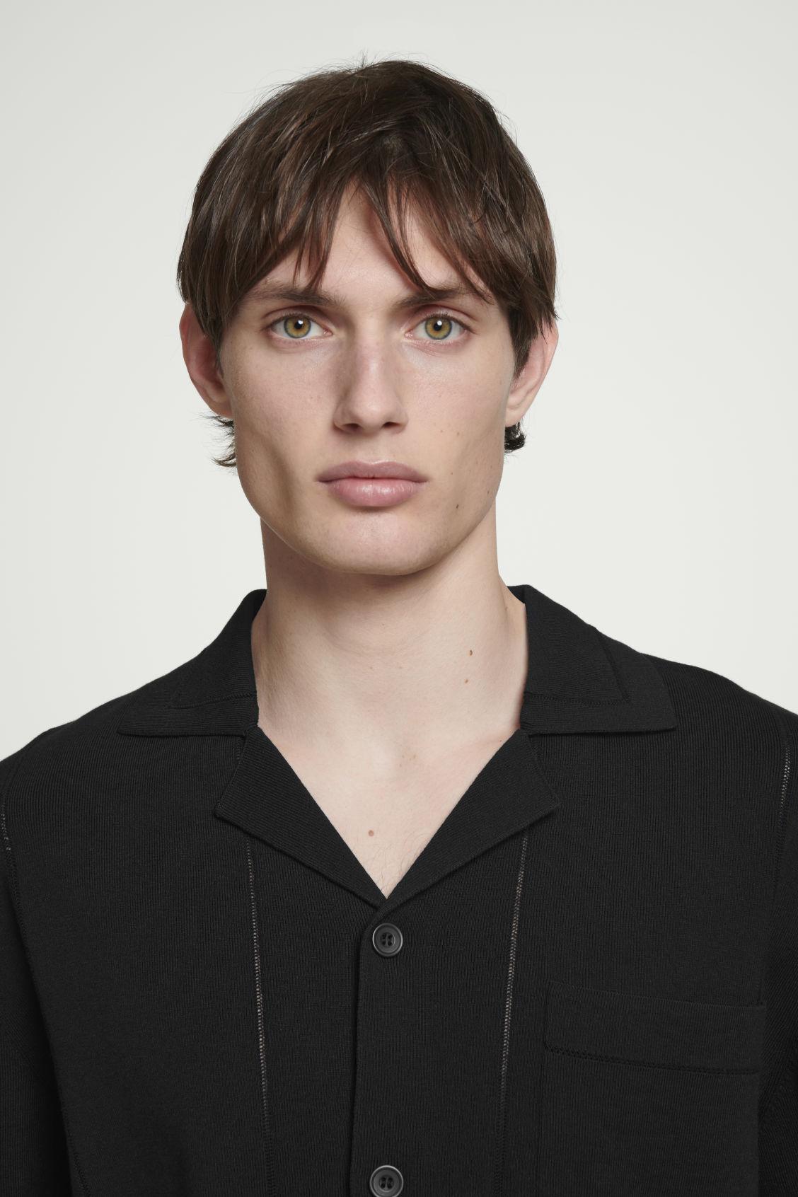 POINTELLE-KNIT COTTON SHIRT Product Image
