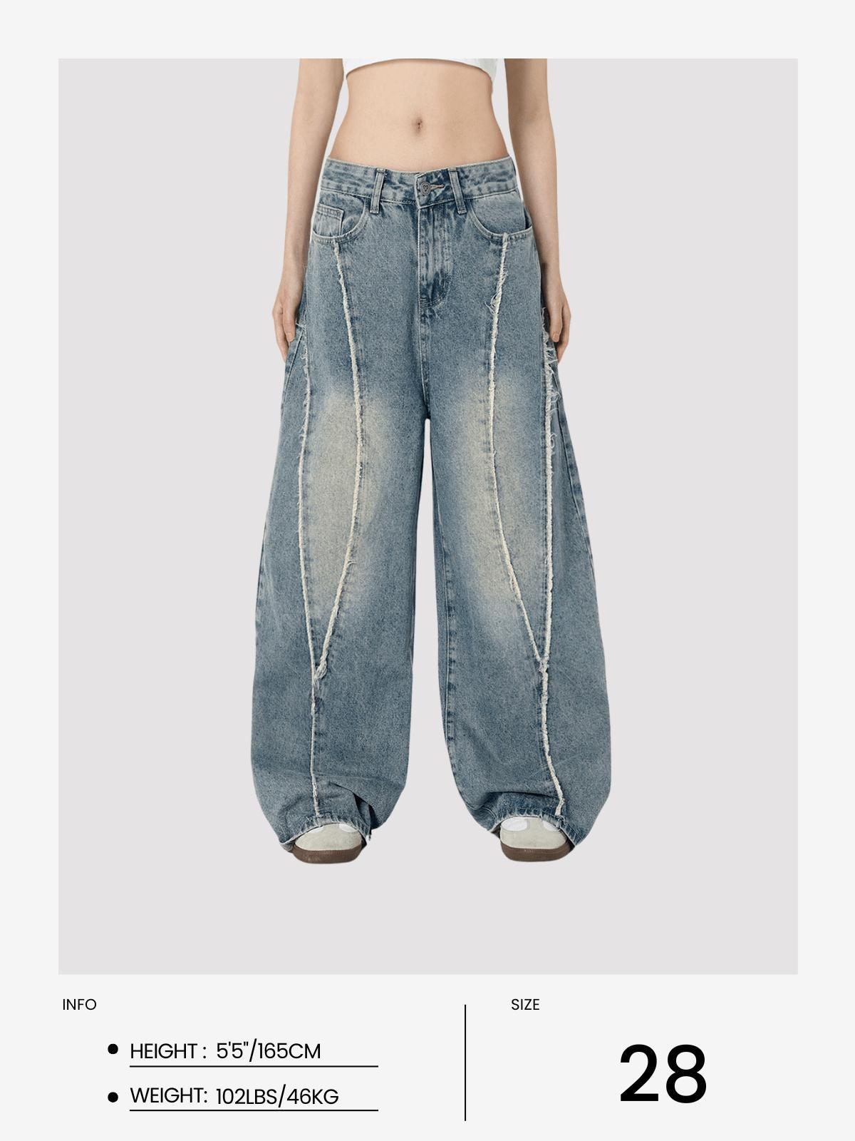 Aelfric Eden Fringe Baggy Jeans Product Image