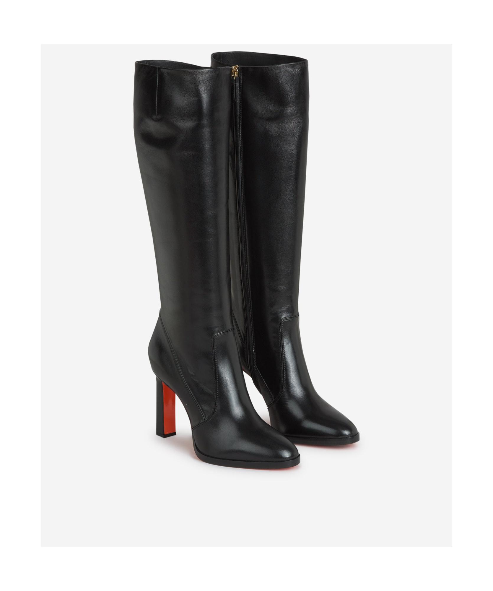 SANTONI High-heeled Short Boots In Black Product Image