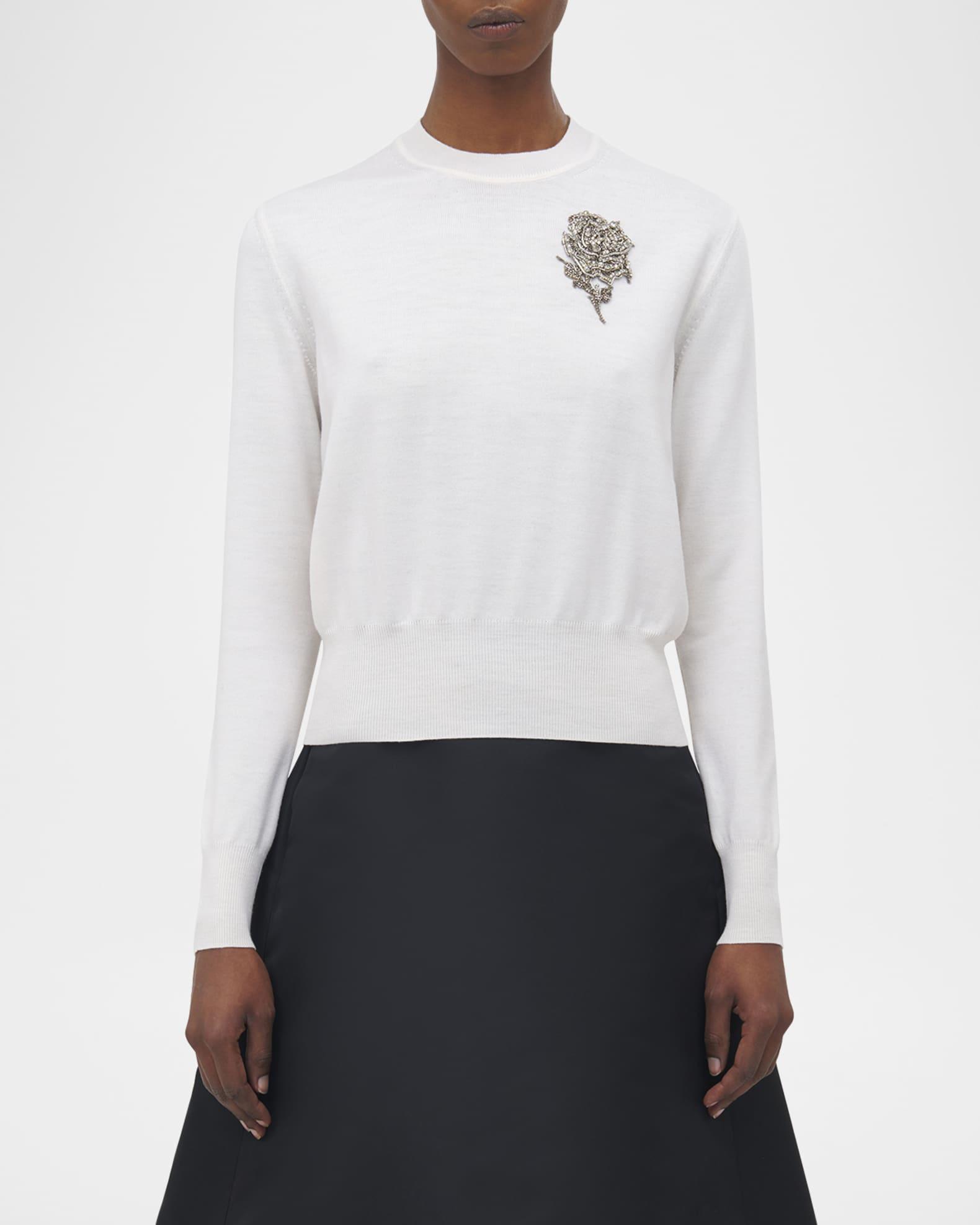 Crystal Rose Wool Sweater Product Image