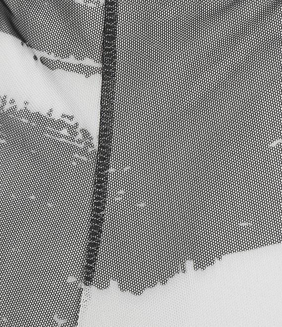 IC Collection Printed Mesh Elastic Waist Wide Leg Pull-On Coordinating Pants Product Image