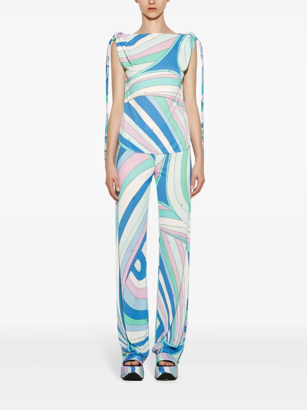 Iride-print knot top Product Image