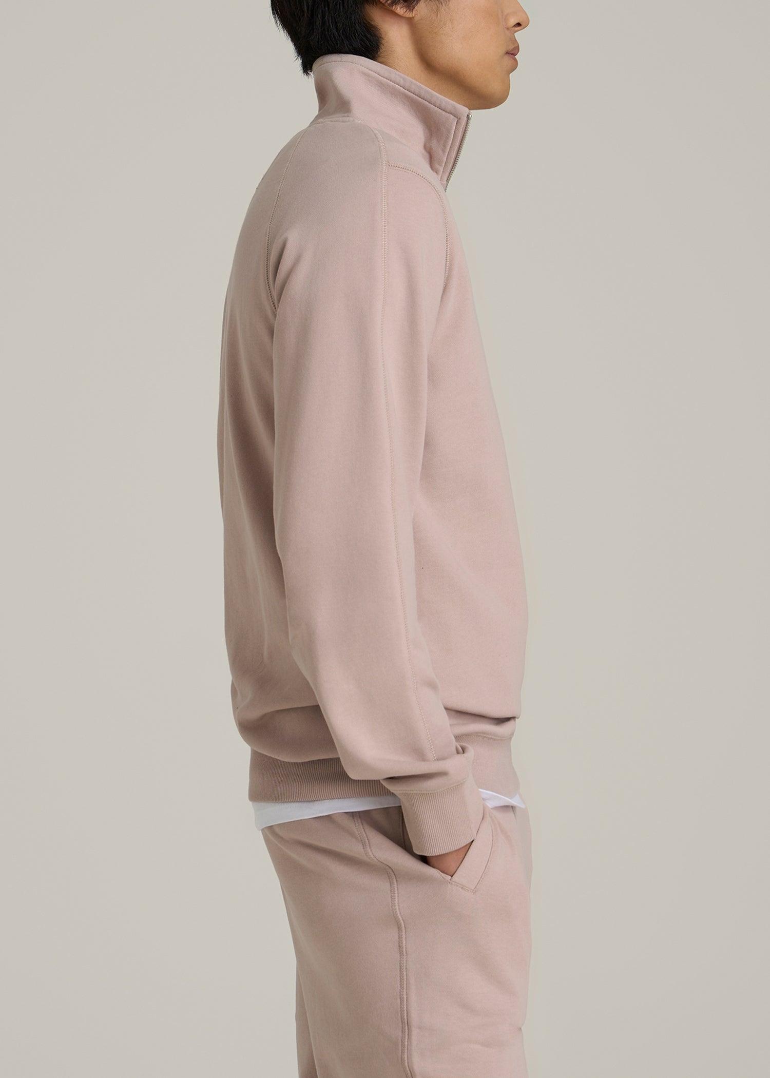 Wearever 2.0 French Terry Quarter-Zip Tall Men's Sweatshirt in Desert Rose Product Image