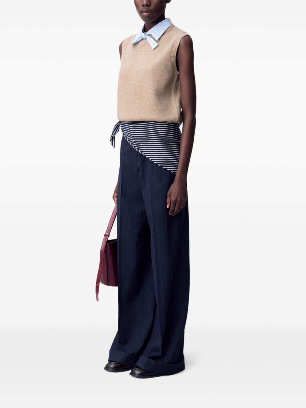 sleeveless wool top Product Image