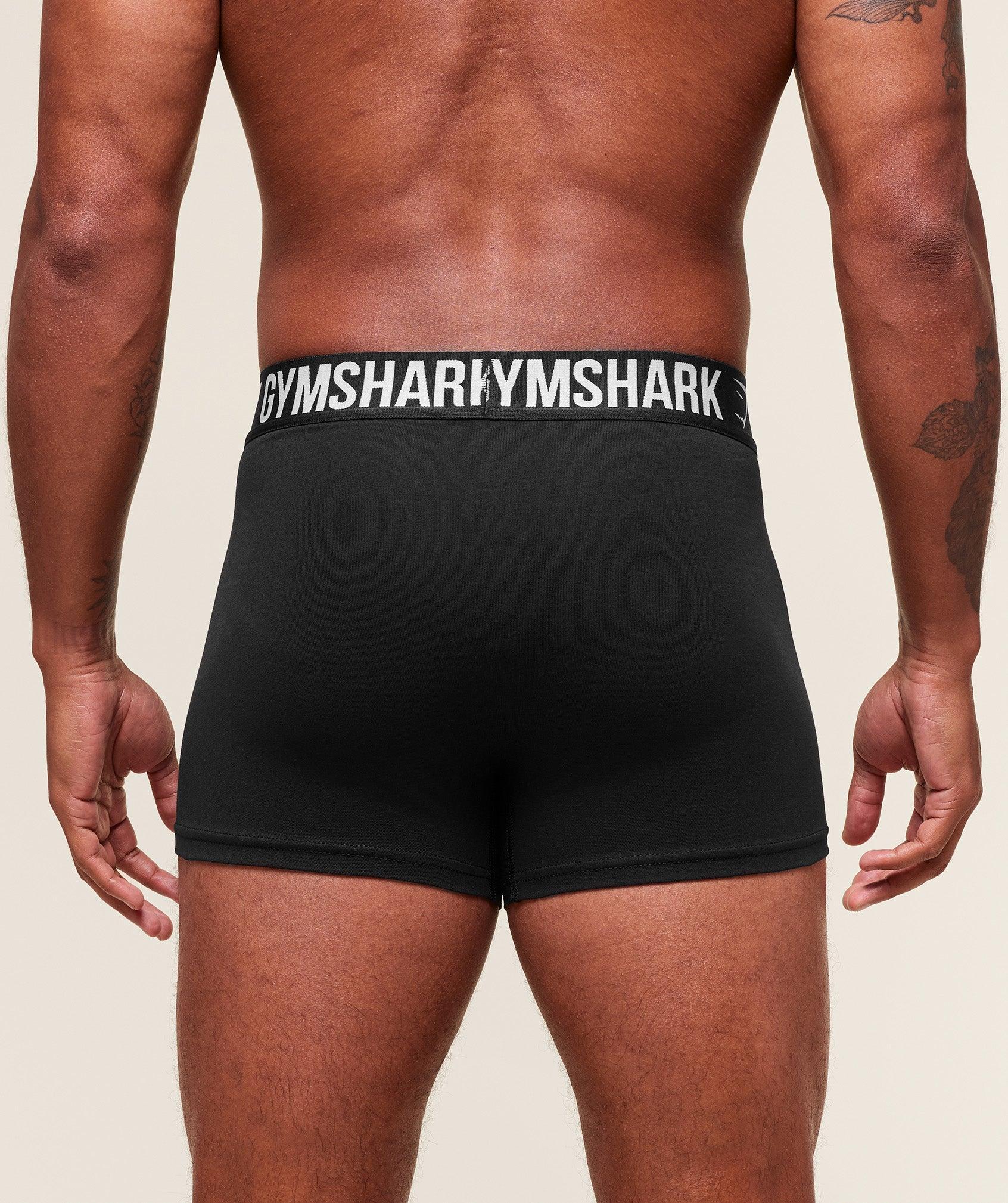 Gymshark Boxer Brief 7PK - Black Male Product Image