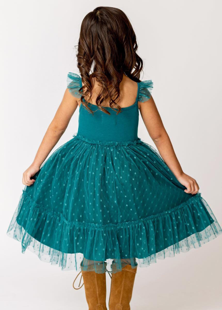 Leigh Dress in Teal Girls Product Image