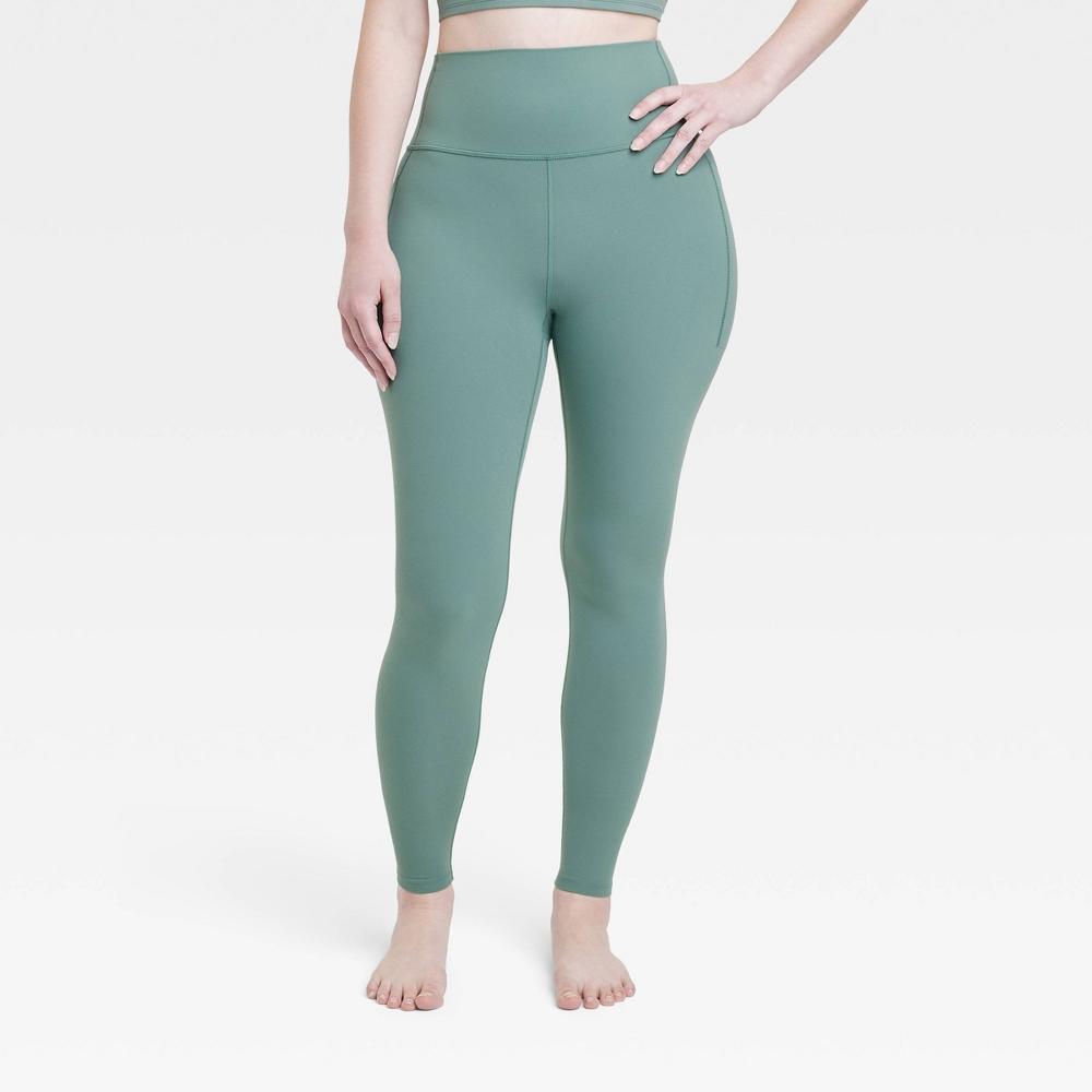 Womens Everyday Soft Ultra High-Rise Pocketed Leggings - All In Motion Black 2X: Moisture Wicking, UPF 50+ Product Image
