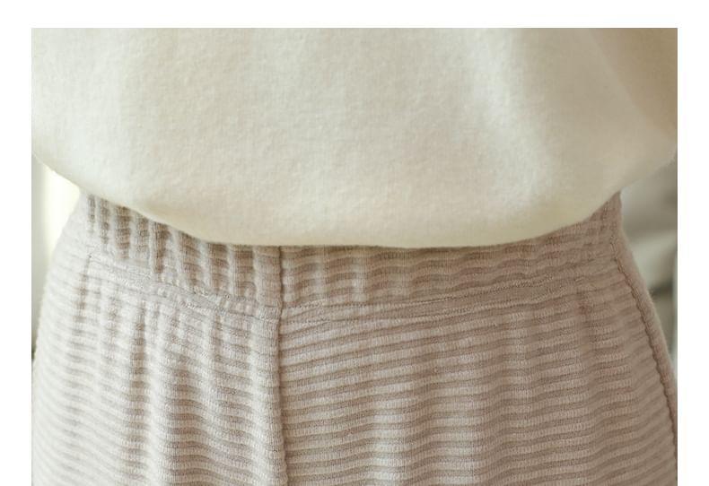 High Rise Striped Wide Leg Pants Product Image
