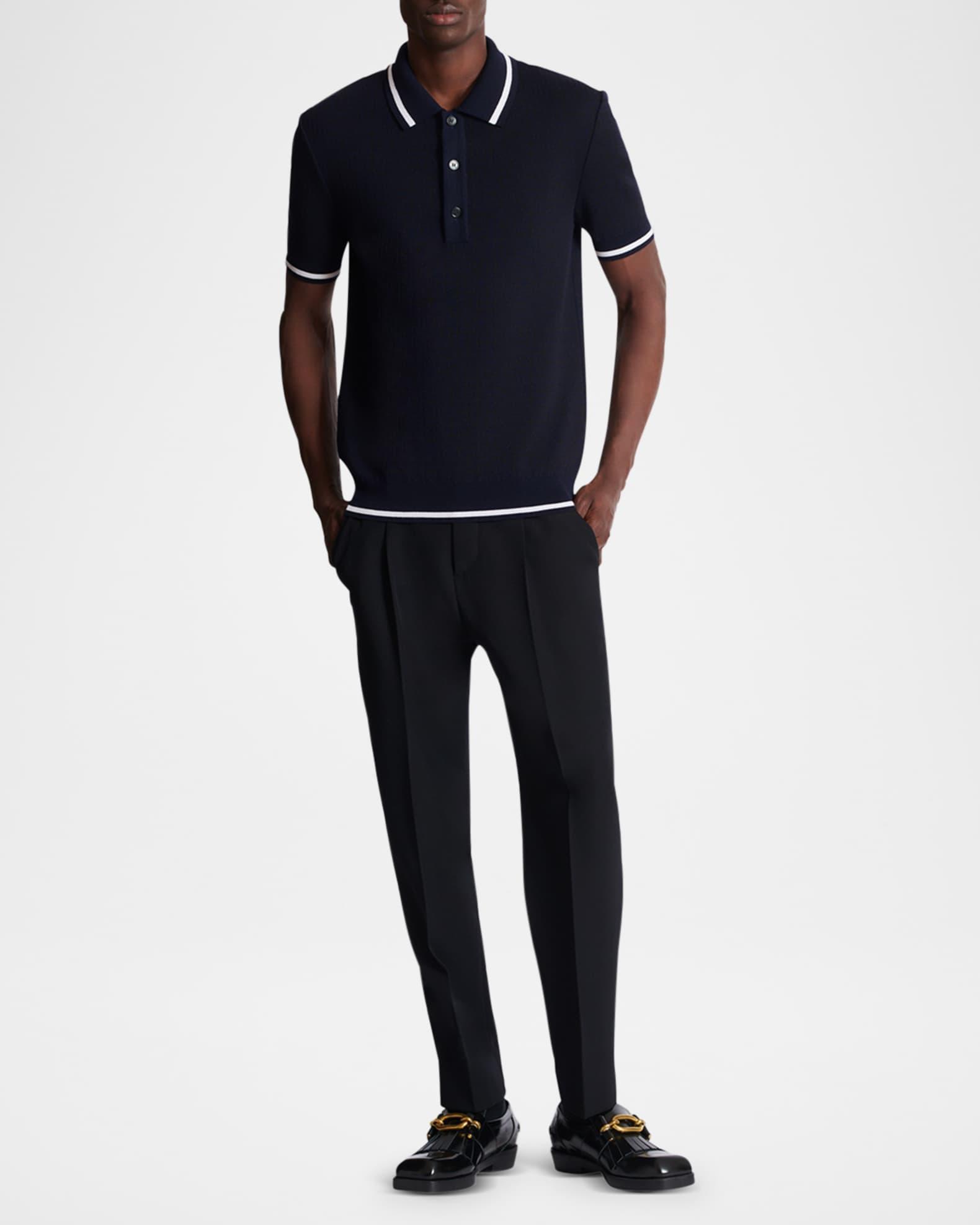 Mens Monogram Knit Polo Shirt Product Image