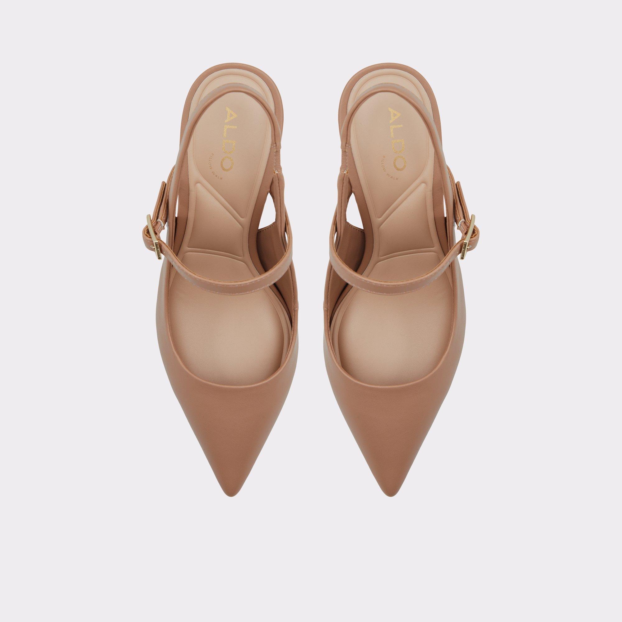ALDO Papilliana - Women's Block Heel - Beige, Size 6.5 Product Image