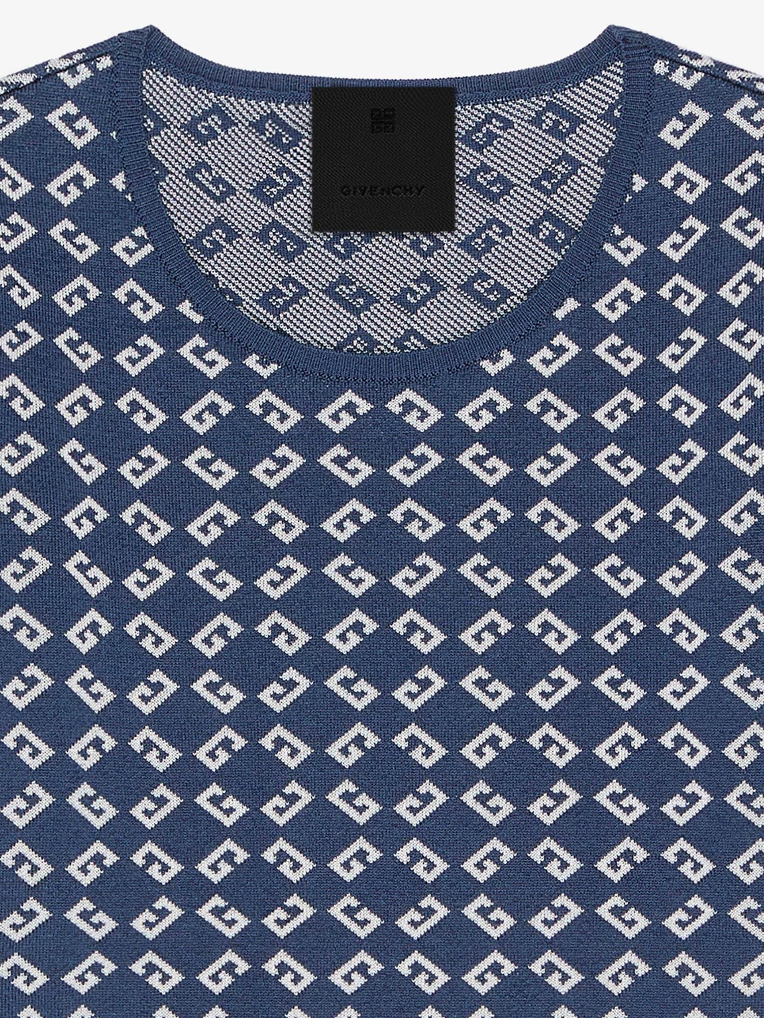 Cropped sweater in monogram 72 jacquard Product Image