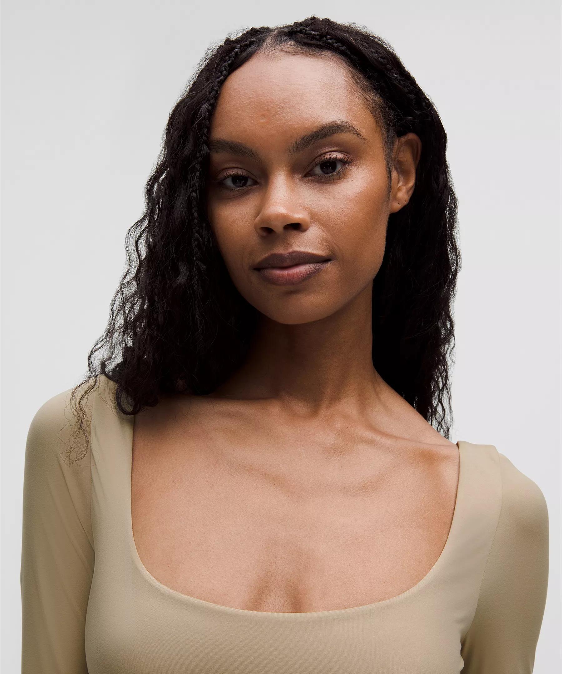 Wundermost Ultra-Soft Nulu Square-Neck Long-Sleeve Bodysuit Product Image