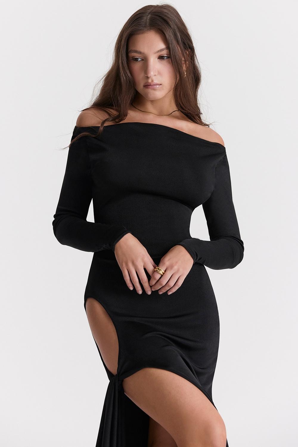 Marella  black cutout maxi dress Product Image