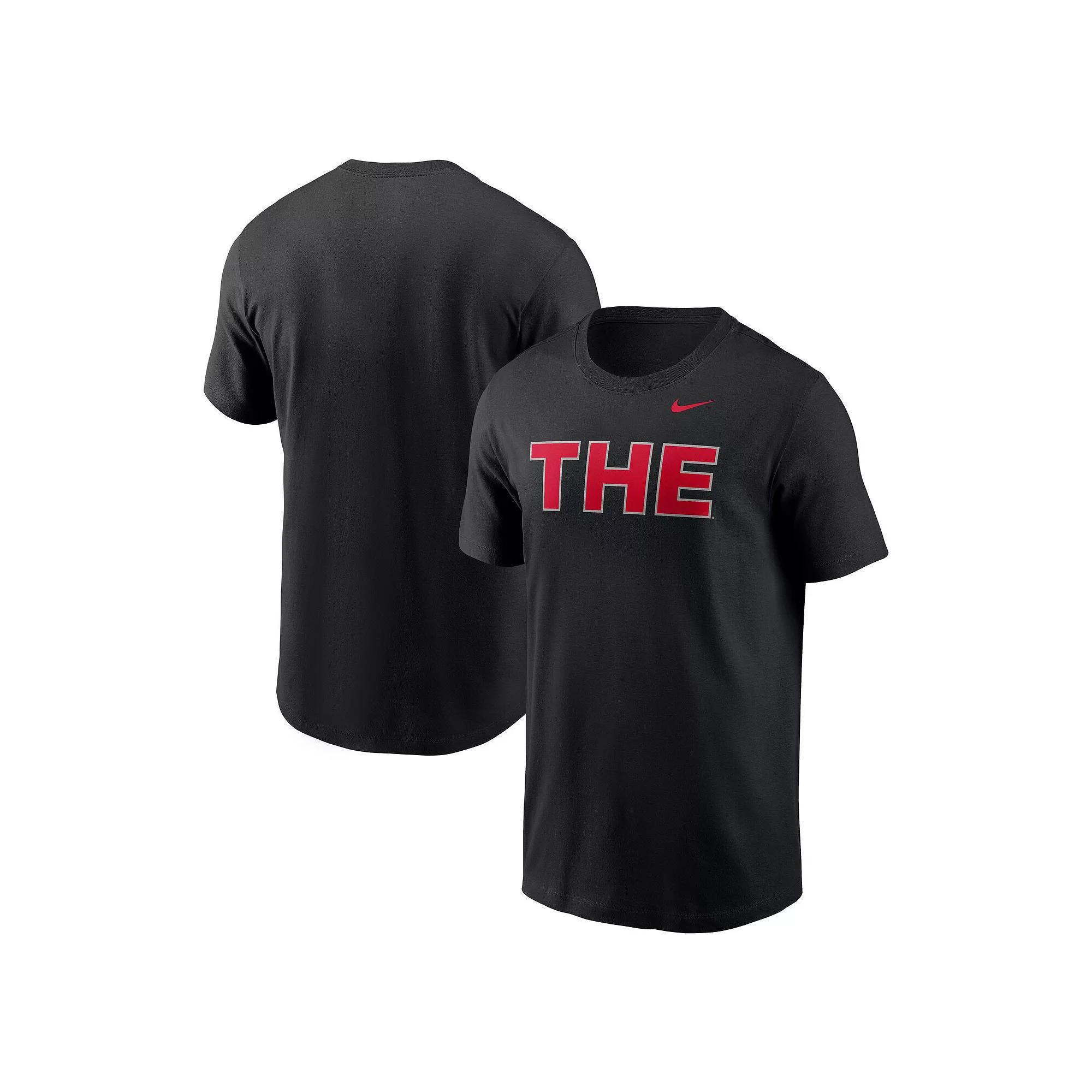 Men's Nike Black Ohio State Buckeyes THE T-Shirt, Size: Large Product Image
