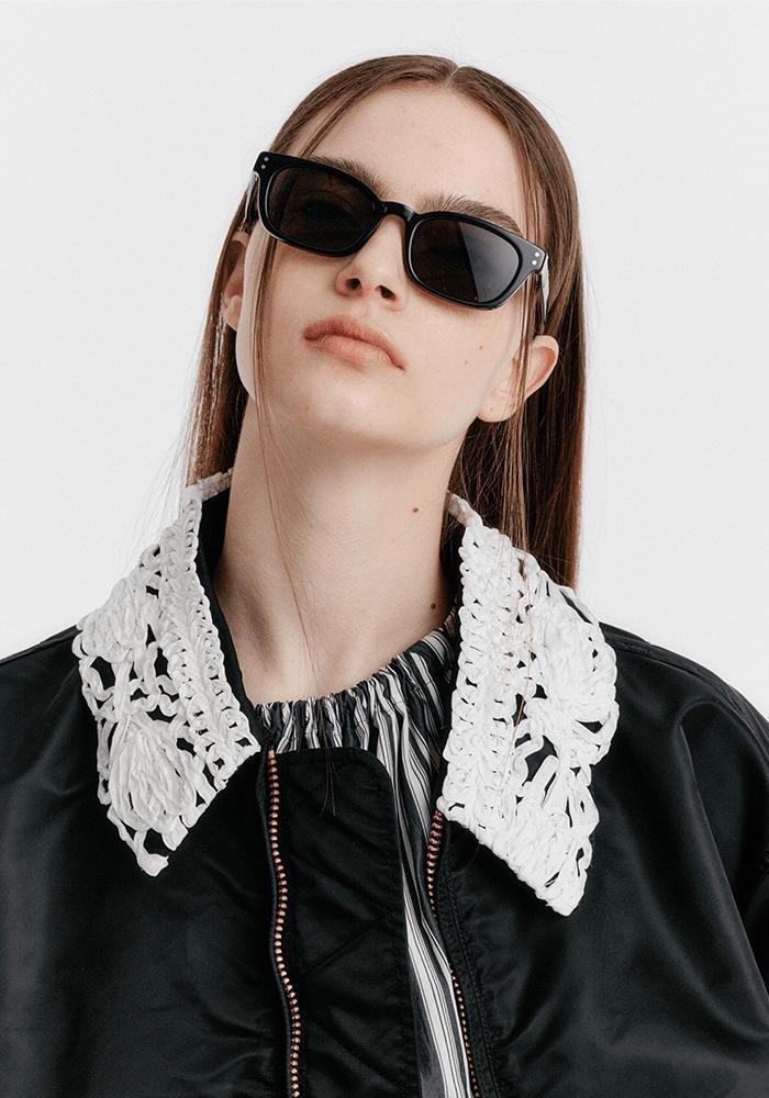 ALPHA X EENK LACE COLLAR MA-1 W Product Image