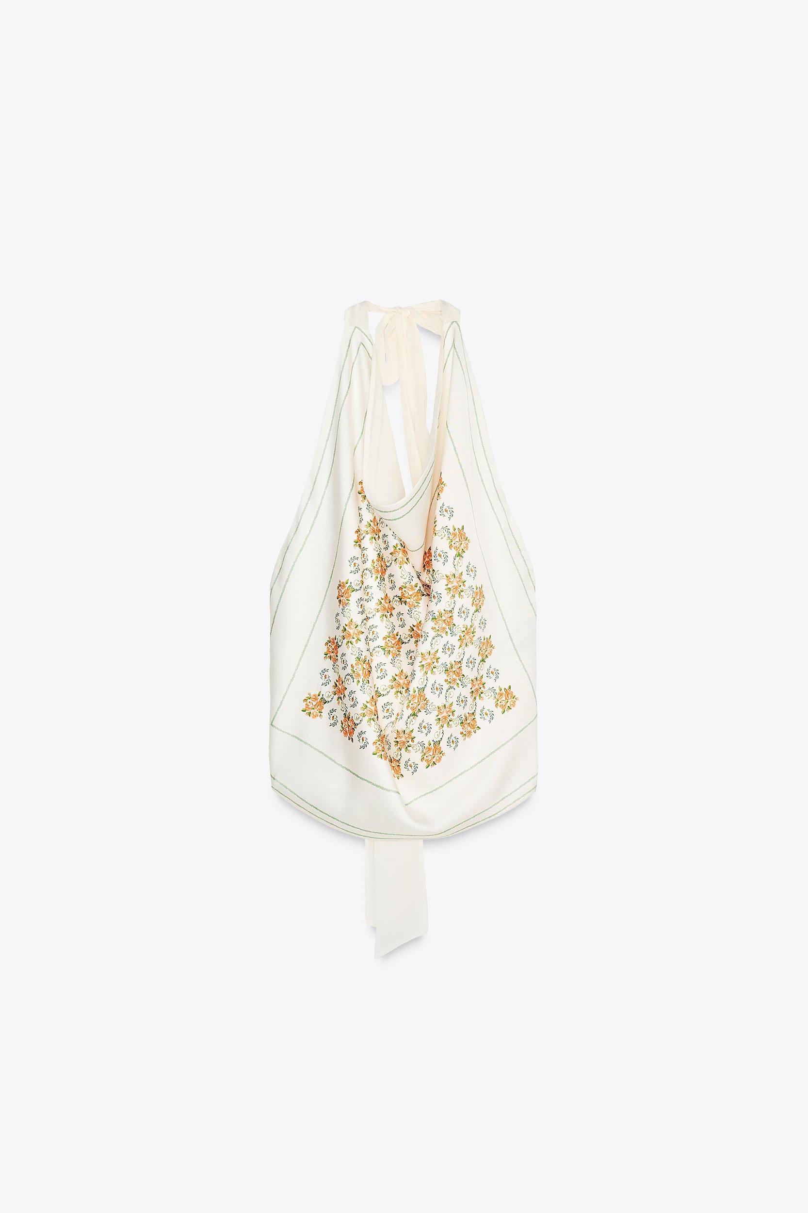 PRINTED SATIN EFFECT TOP Product Image