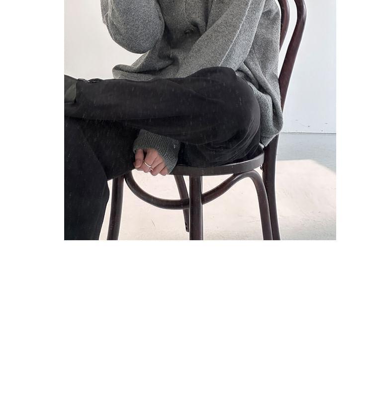 Collar Melange Cardigan Product Image