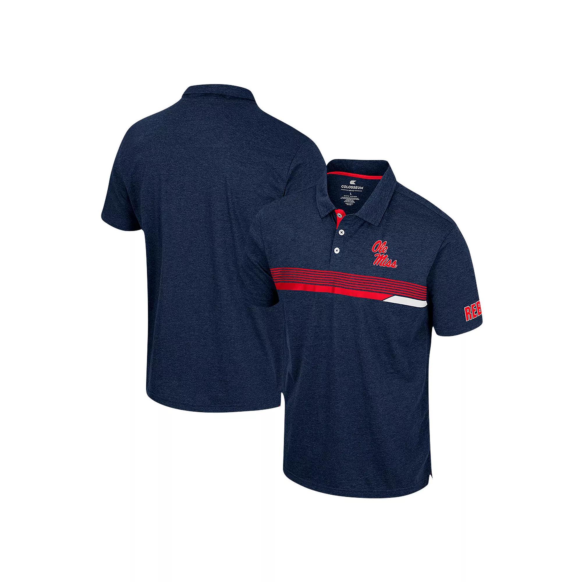 Mens Colosseum Ole Miss Rebels No Problemo Polo Blue Product Image