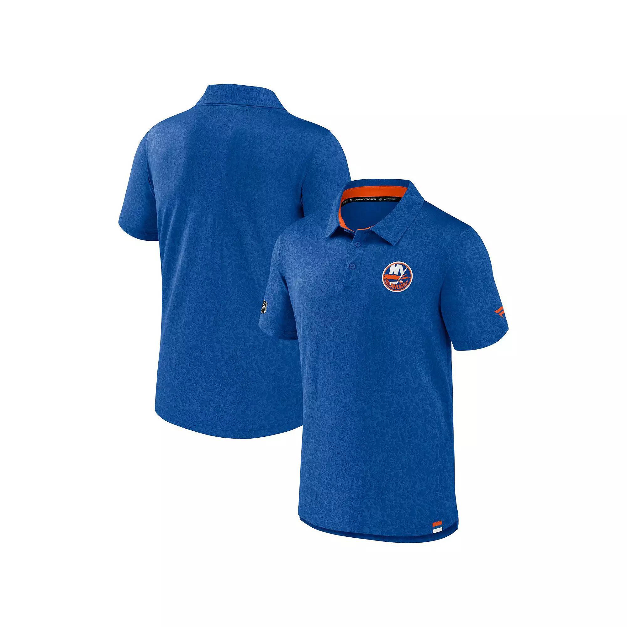 Men's Fanatics Branded  Deep Sea Blue Seattle Kraken Authentic Pro Jacquard Polo, Size: Medium, Krk Blue Product Image