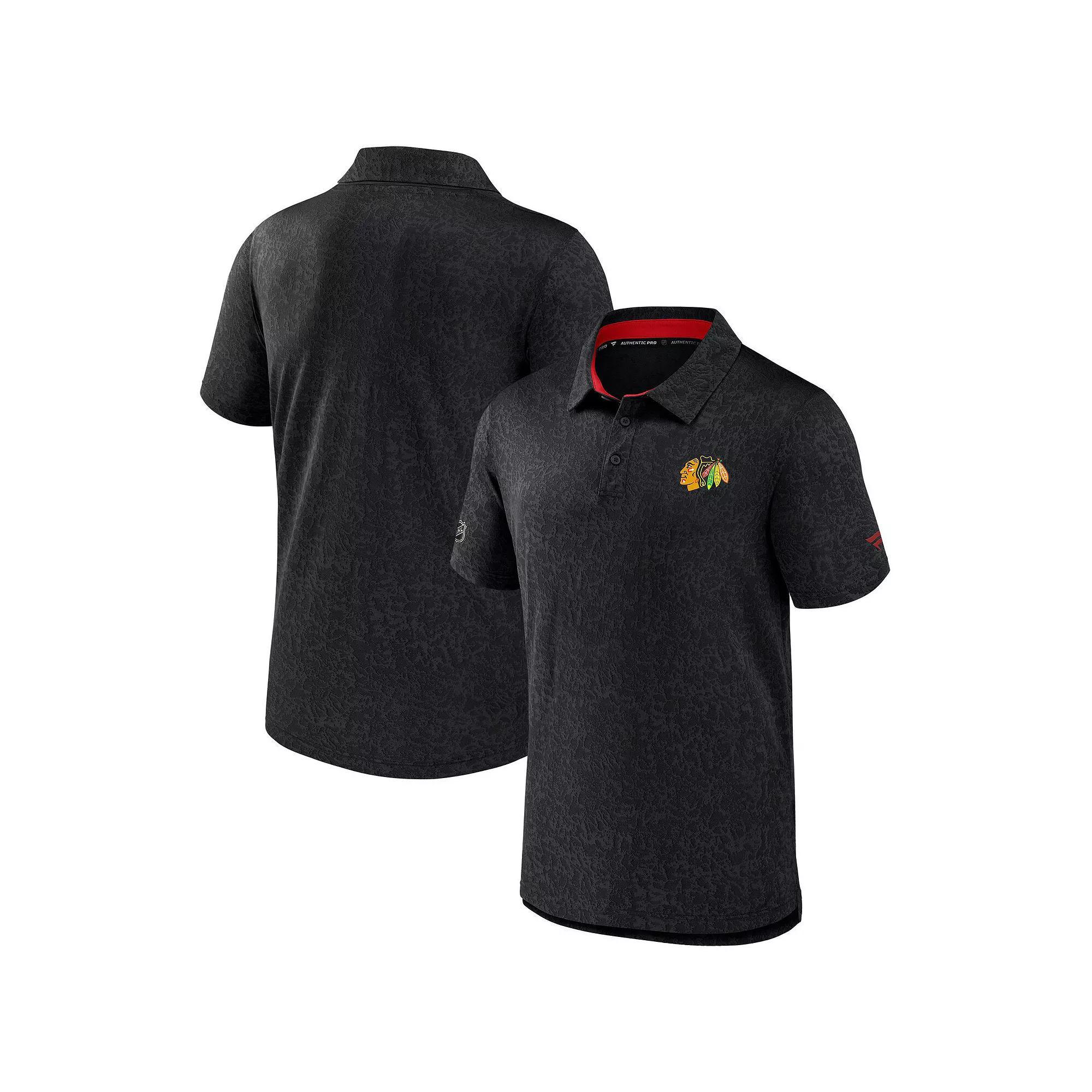 Men's Fanatics  Black Toronto Maple Leafs Jacquard Polo, Size: Medium, Mpl Black Product Image