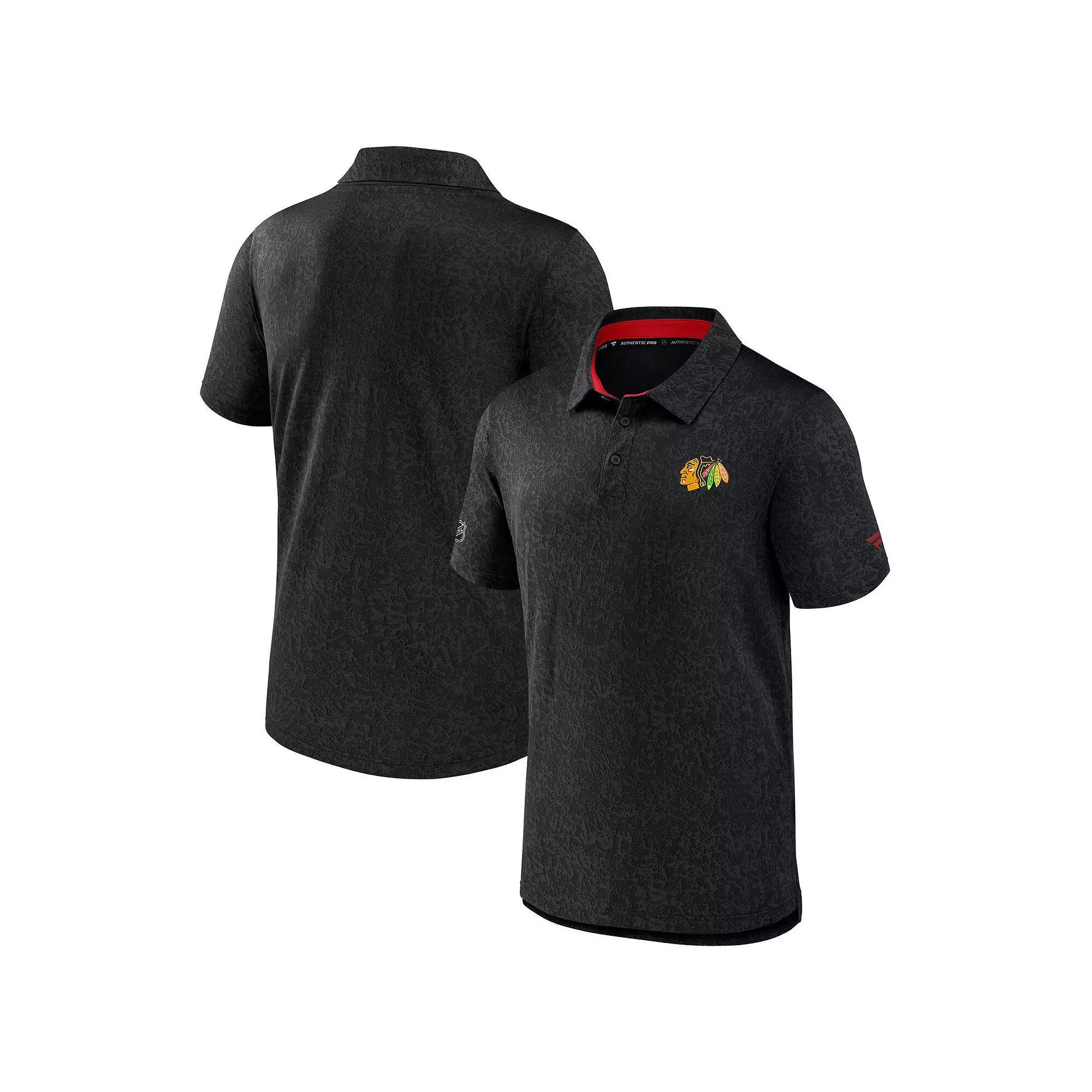 Men's Fanatics  Black Toronto Maple Leafs Jacquard Polo, Size: Medium, Mpl Black Product Image