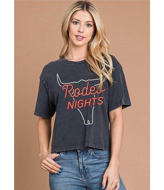 Zutter Knit Short Sleeve Rodeo Nights Tee Product Image