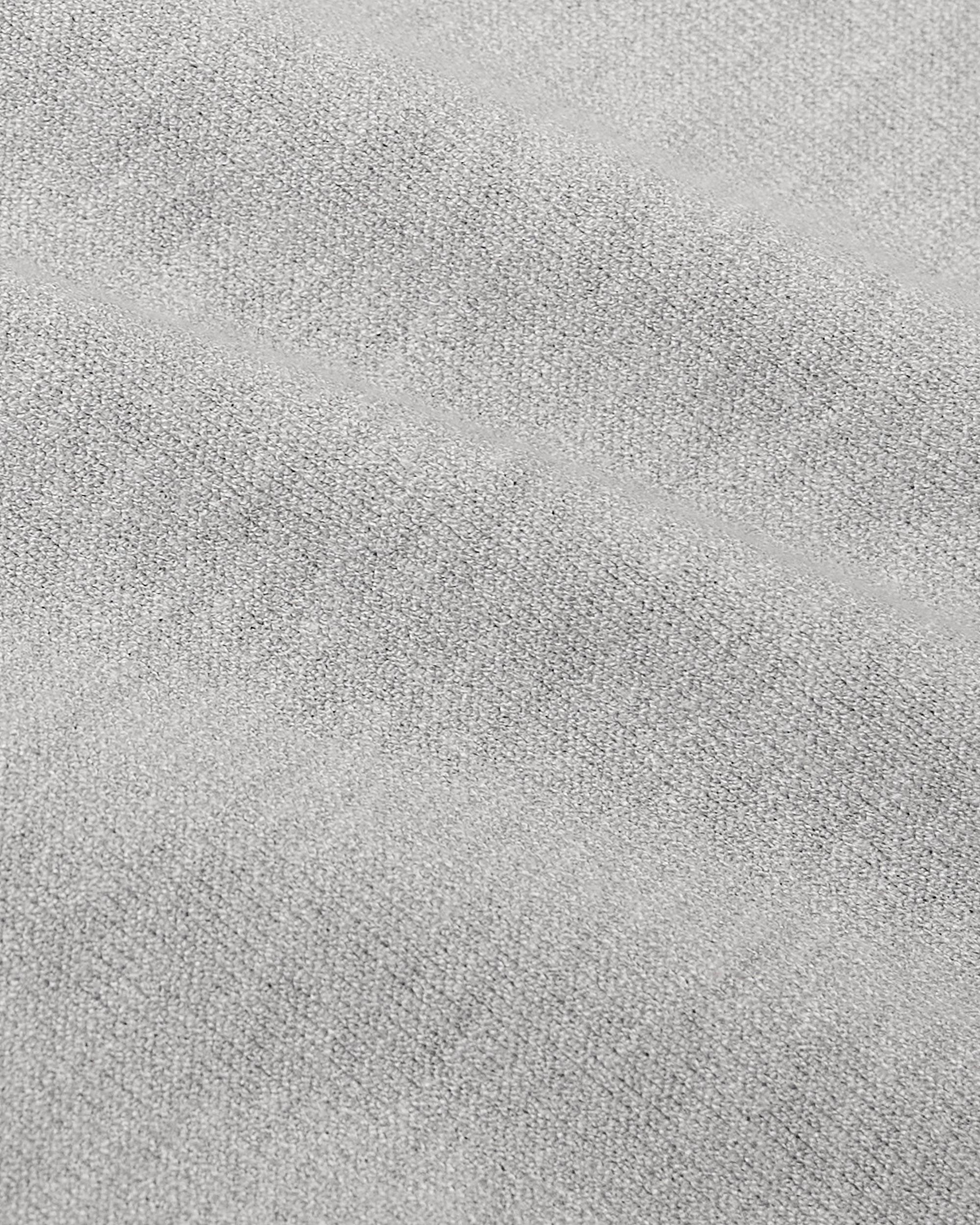 Heather Gray Short Sleeve Sweater Polo Product Image