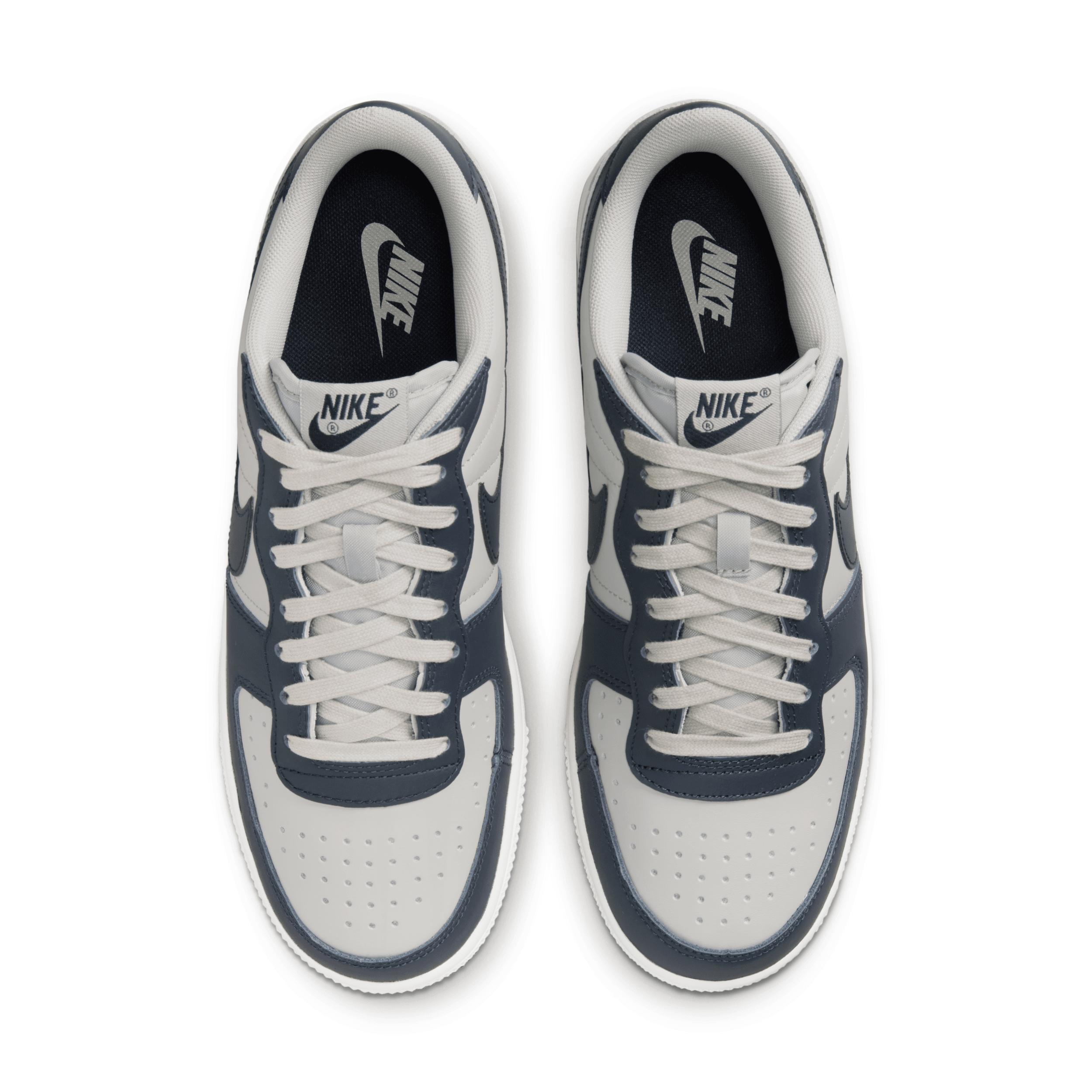 Nike Mens Nike Terminator Low - Mens Basketball Shoes Grey/Navy Product Image